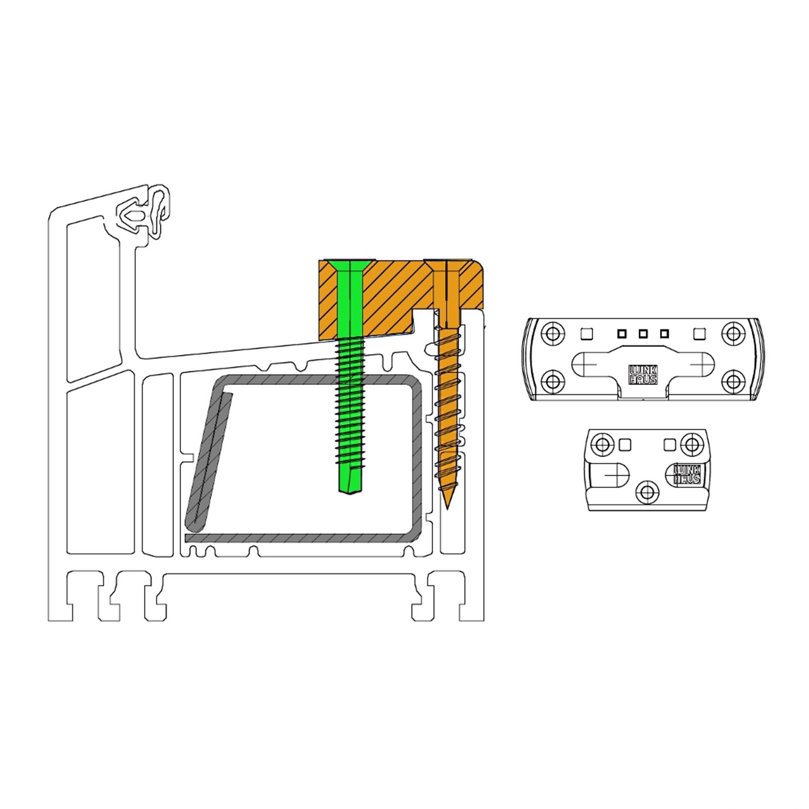 Würth Fensterbohrschraube 3,9 x 19 mm, Senkfräskopf, FEBOS PLUS