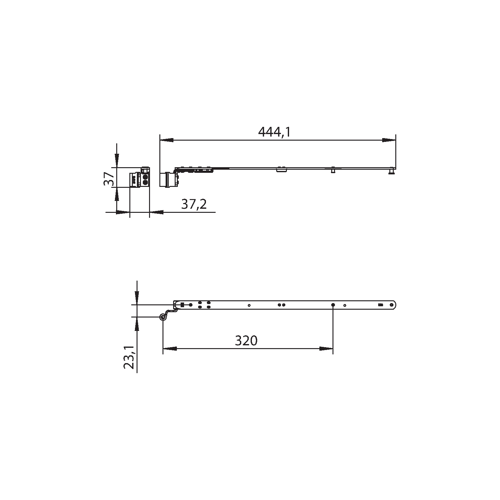 Winkhaus Schere SH2.T.20-13-12.LS.F9
