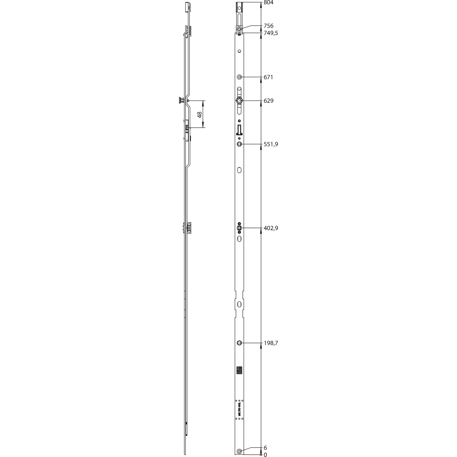 Winkhaus Mittenverriegelung MK.750-2.GGL