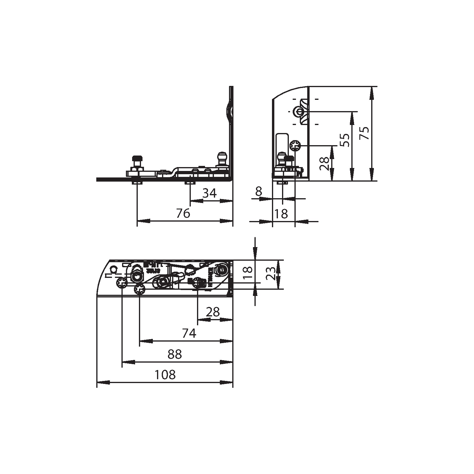 Winkhaus Ecklager EL.H.IF-N.29-13-13.Z.8-2.LS