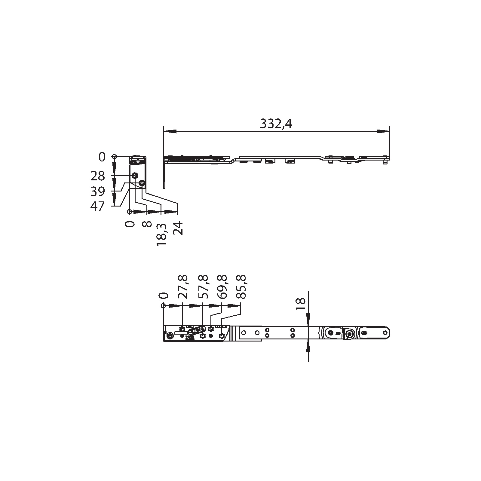 Winkhaus Schere SH.IF-N.E.24-13.LS