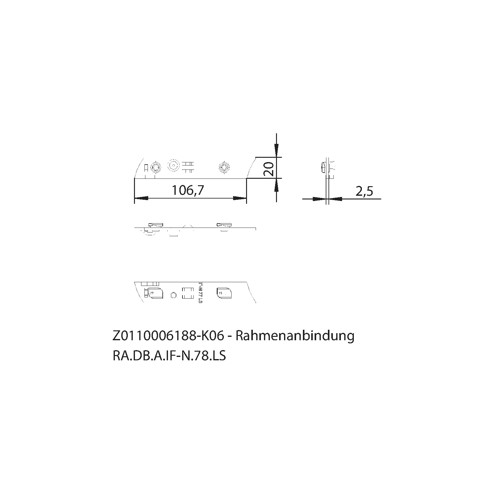 Winkhaus Rahmenanbindung DB.A.IF-N.78.LS