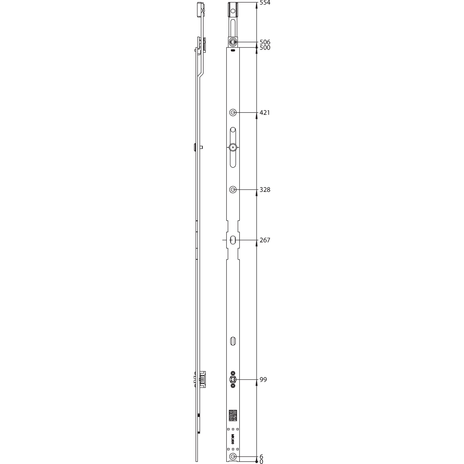 Winkhaus Mittenverriegelung MK.500-0
