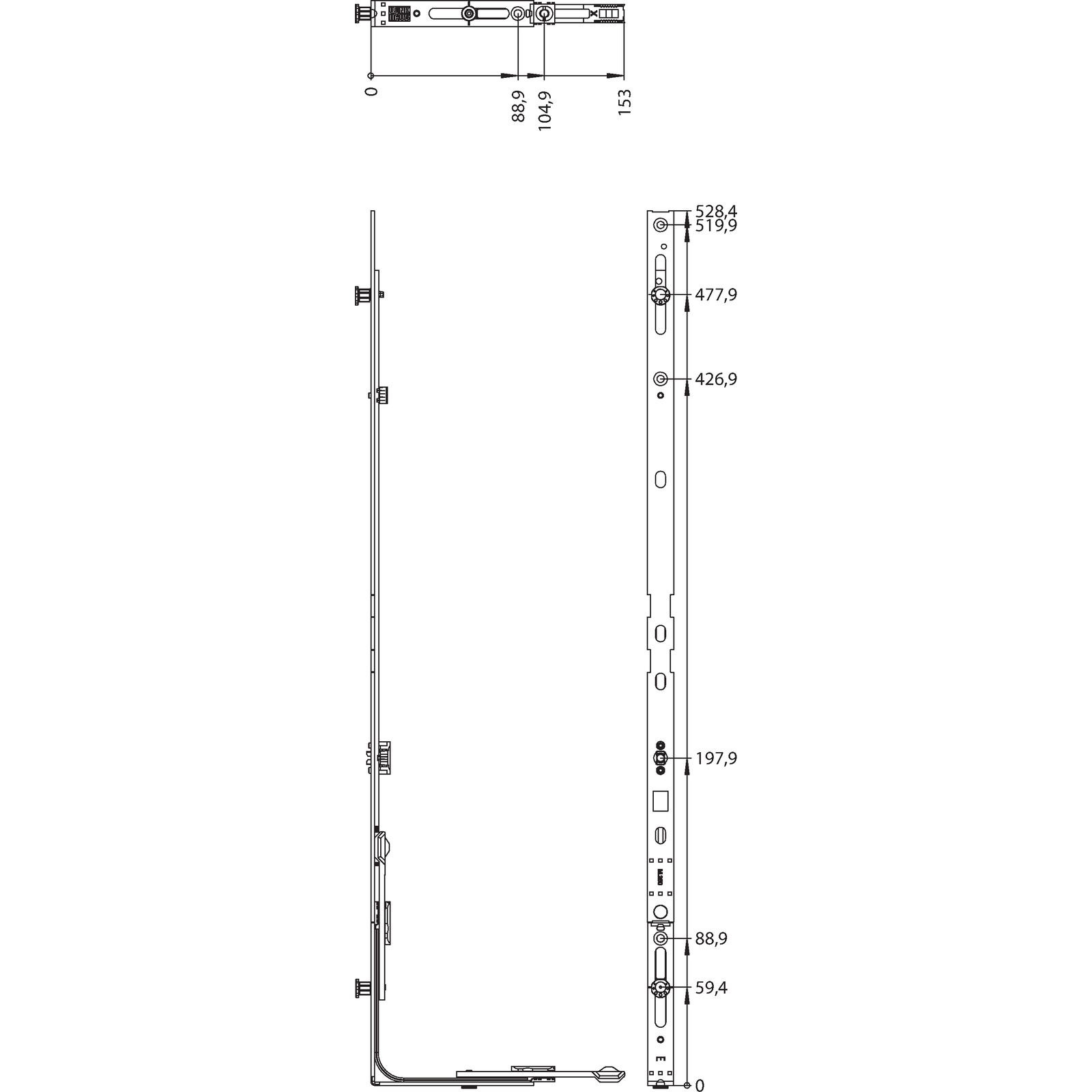 Winkhaus Verriegelung unten E1.F.M.500 1