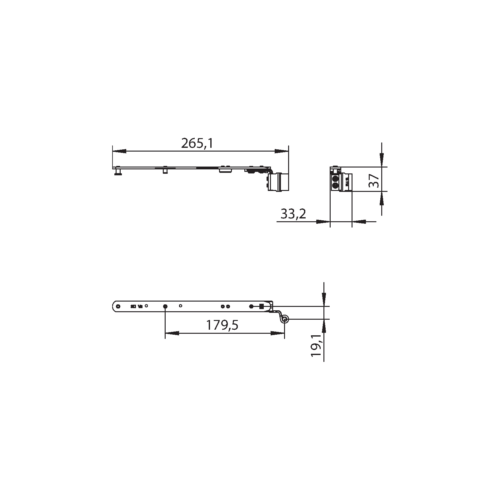 Winkhaus Schere SH1.T.18-9-12.RS.KT