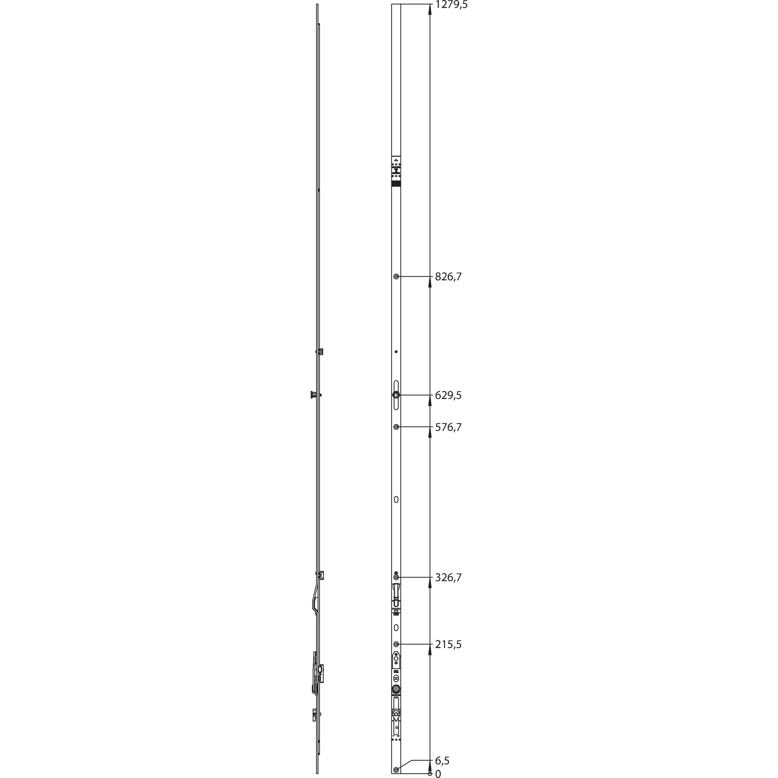 Winkhaus Oberschiene OS2.1475-1.ZSS