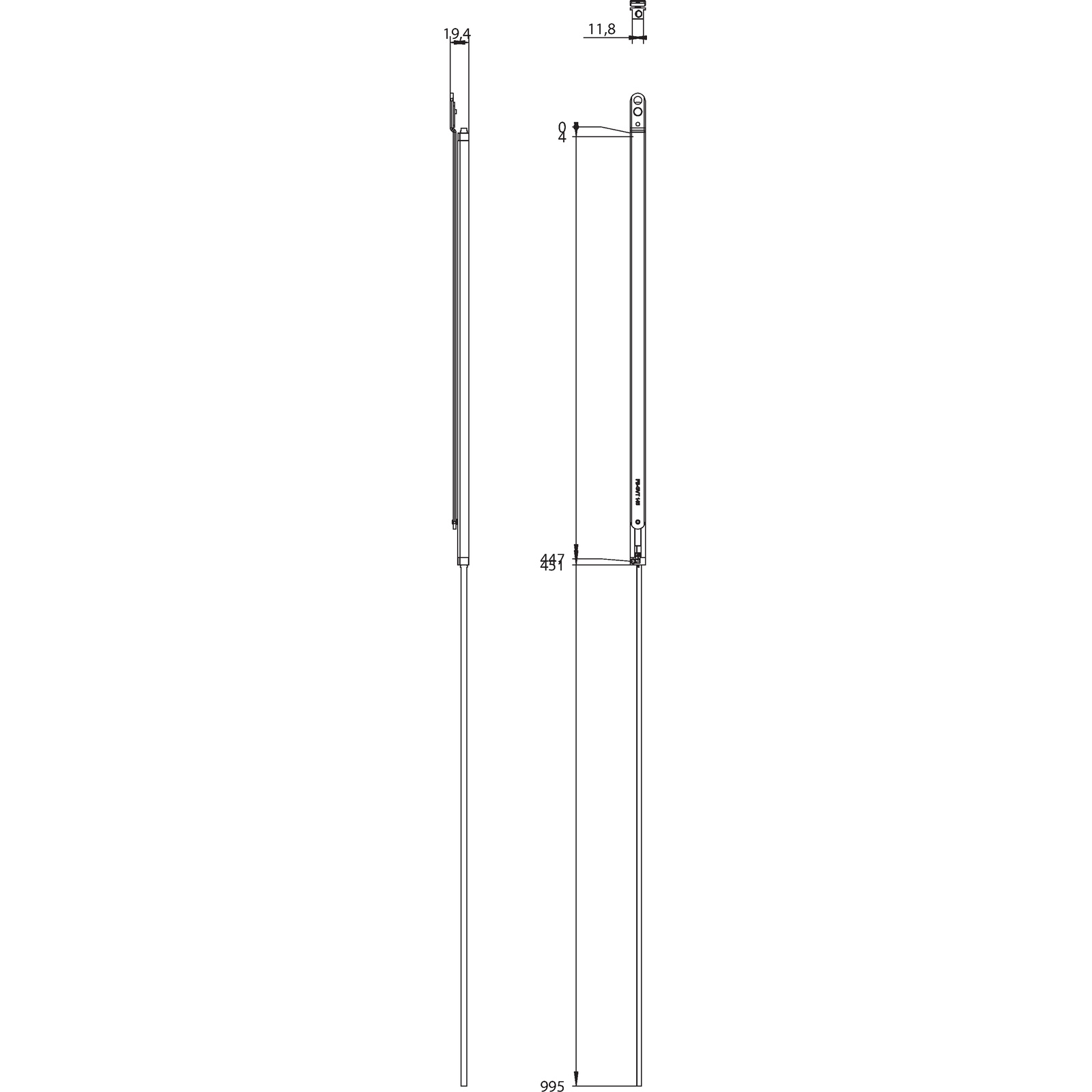 Winkhaus Fensterbremse FB GVT 1300/16 SL
