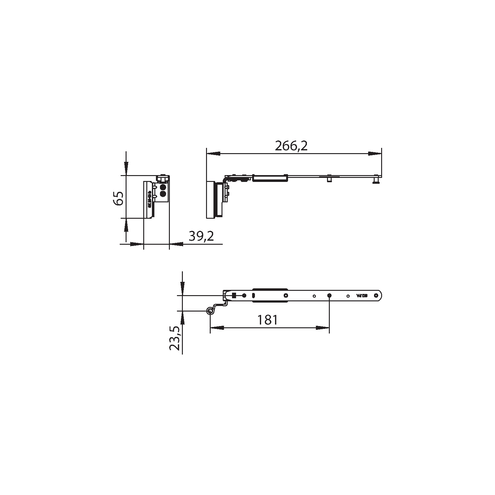 Winkhaus Schere SK1.PAD.20-13.LS.F9