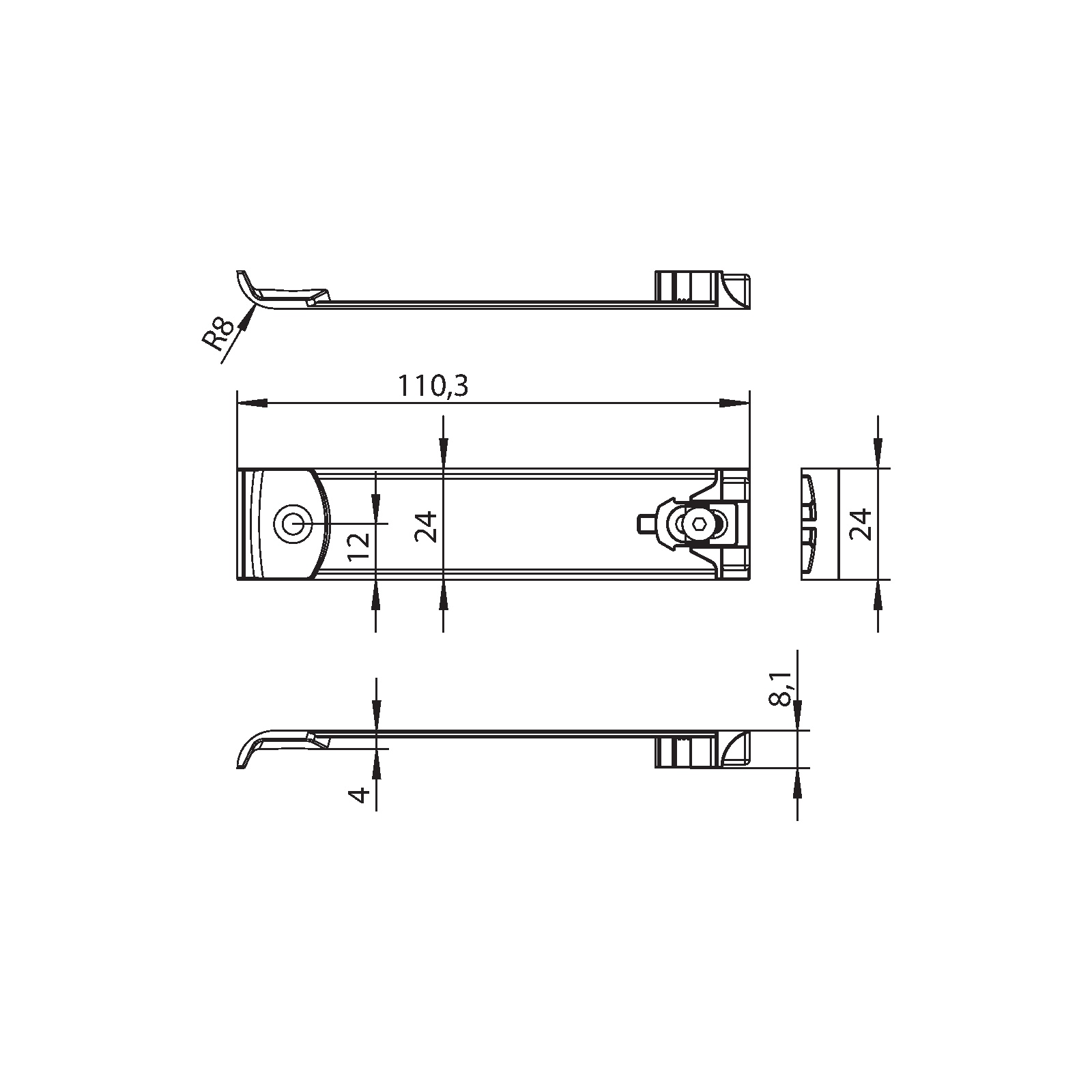 Winkhaus Rahmenteil RT.DFE-TFE.H4.13-24