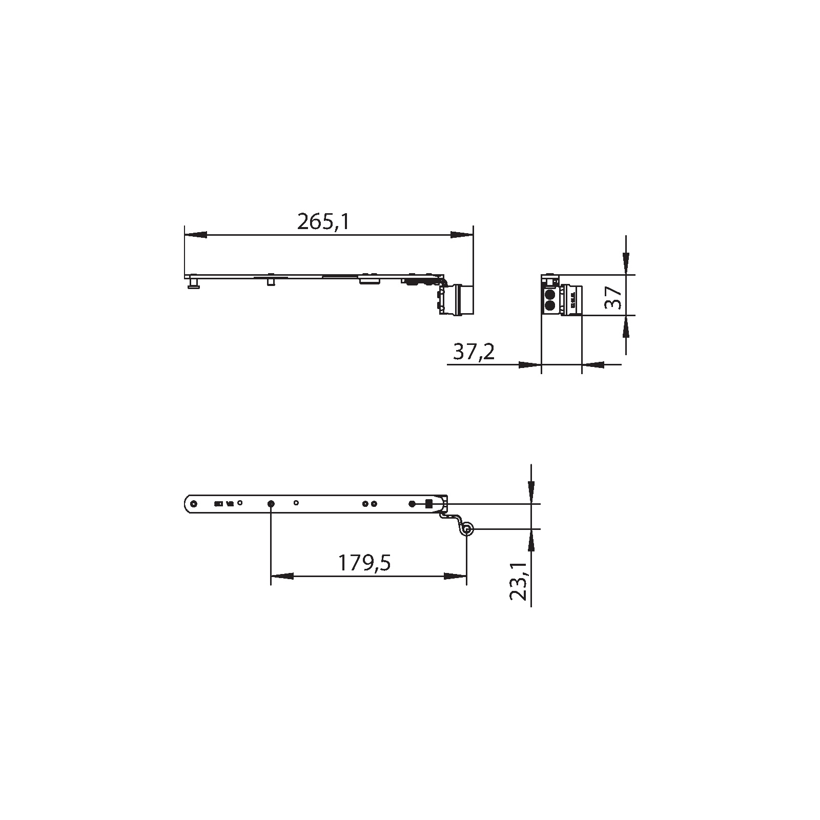 Winkhaus Schere SH1.T.18-13-12.RS.LK.GR