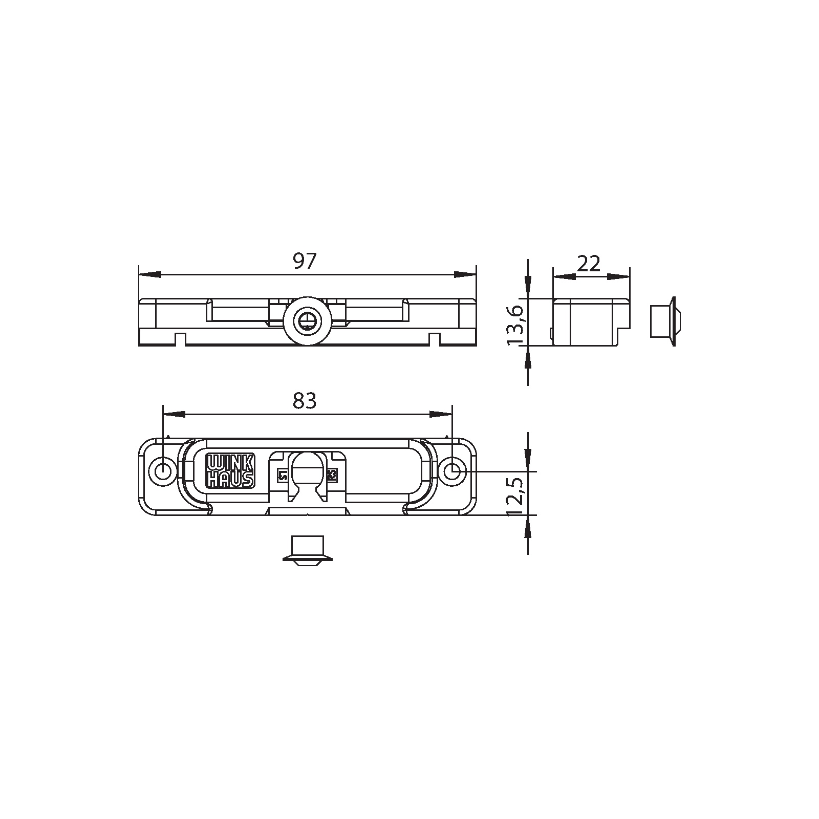 Winkhaus Balkontürschnäpper BK192 S12 RC SL
