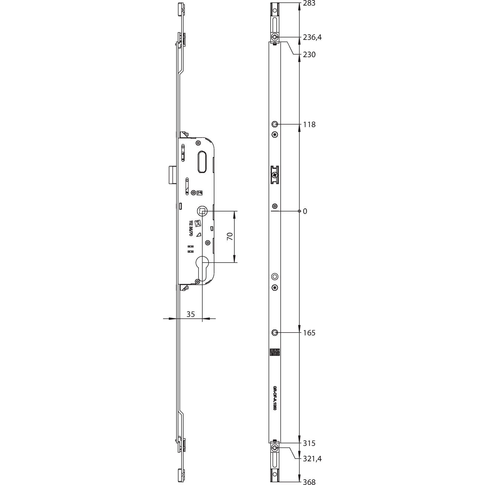 Winkhaus Getriebe GR-OF-A-D35 SL