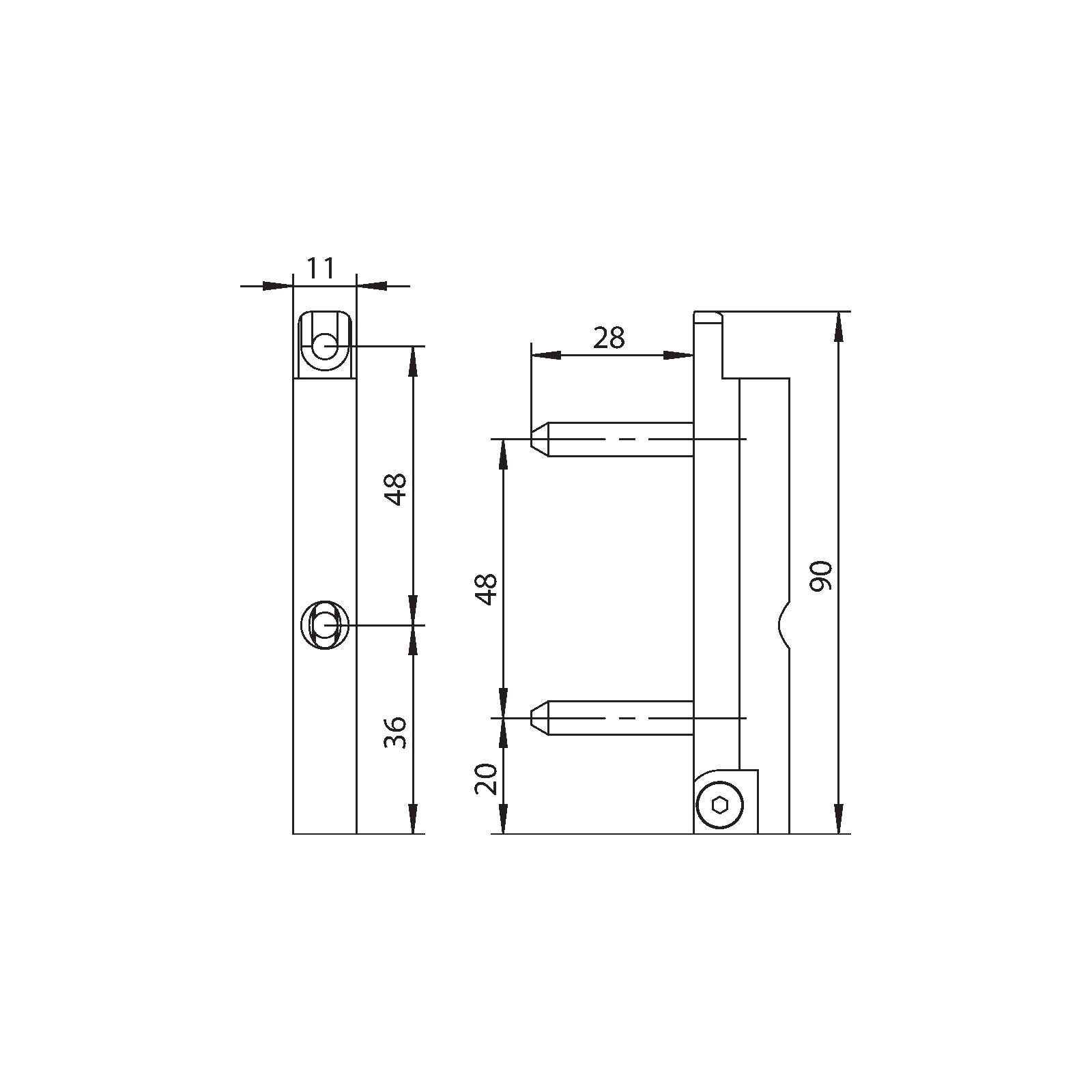 Winkhaus Flügellager FK-F 20-6-28 F9