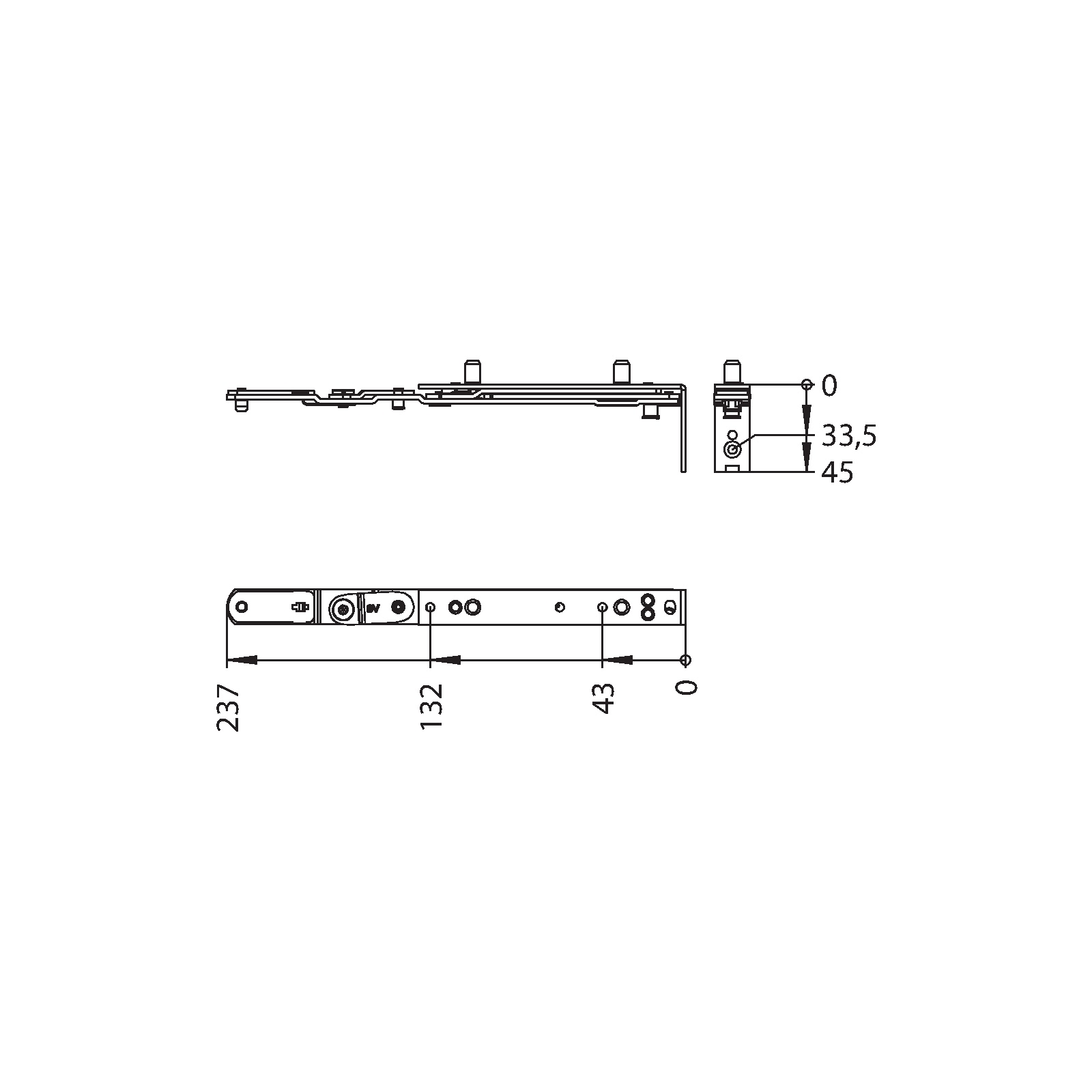 Winkhaus Drehlager DV-9-Z RS SL