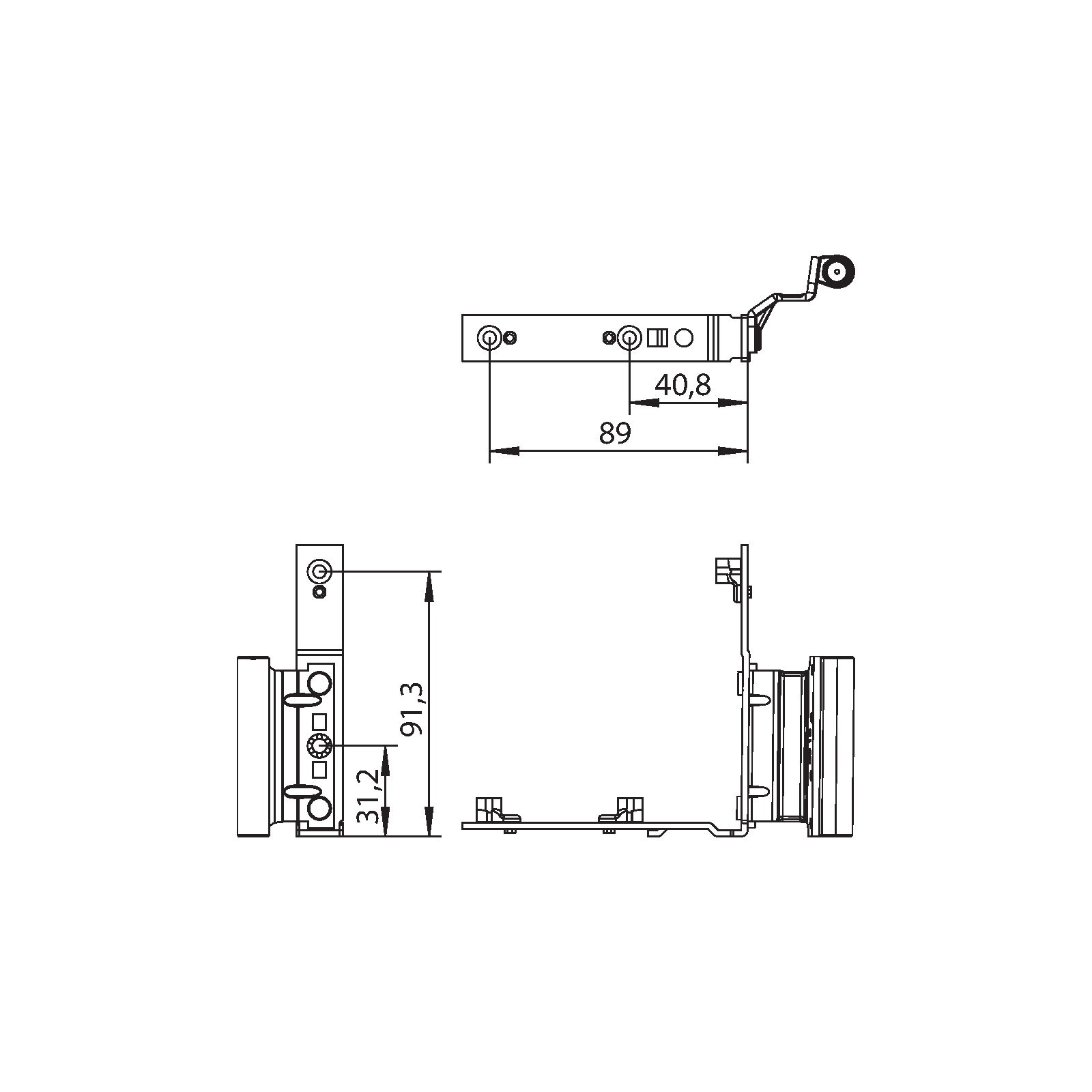 Winkhaus Flügellager FWV 20-13 RS SL/F9