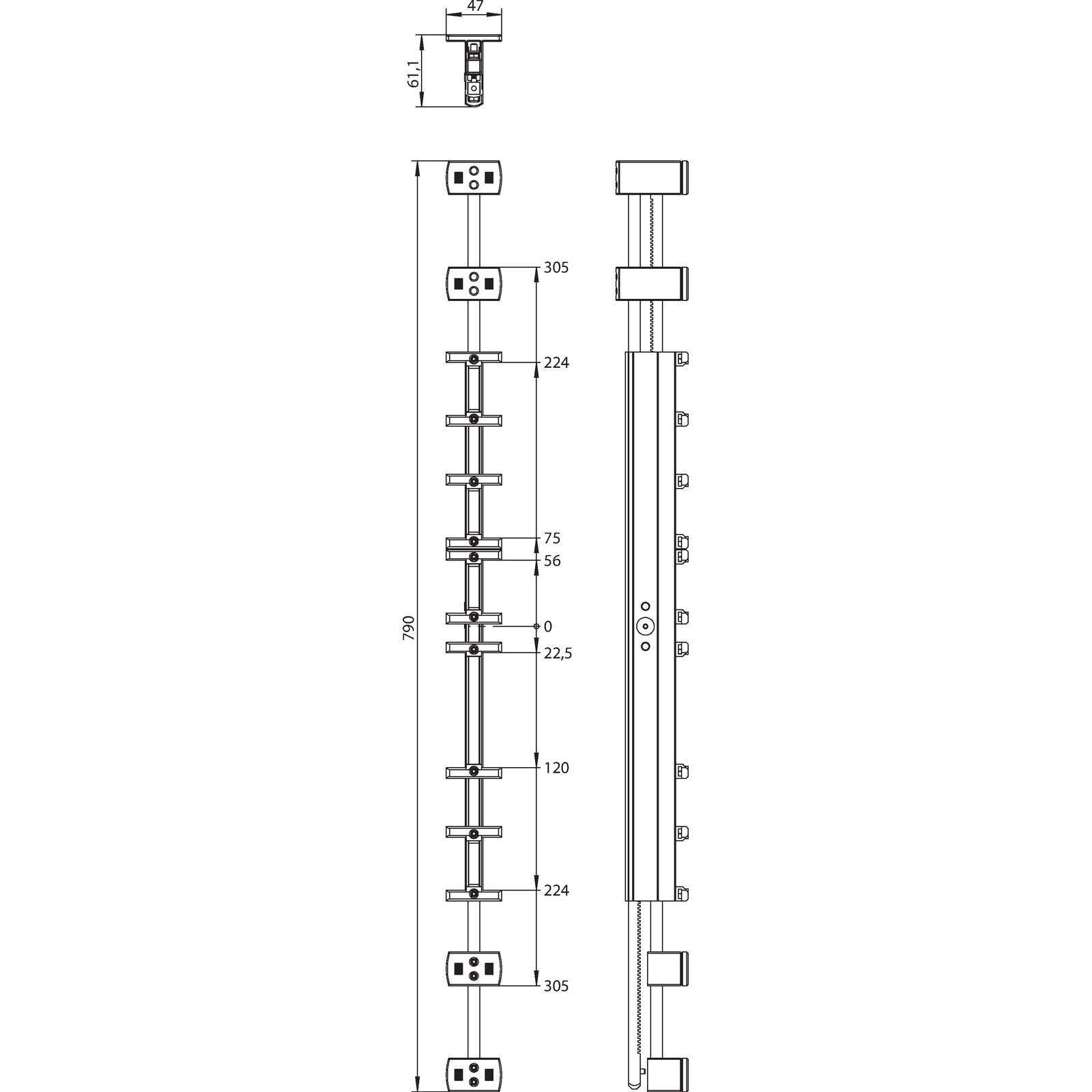 Winkhaus Lehre LE.N.T.ST.0550-1200
