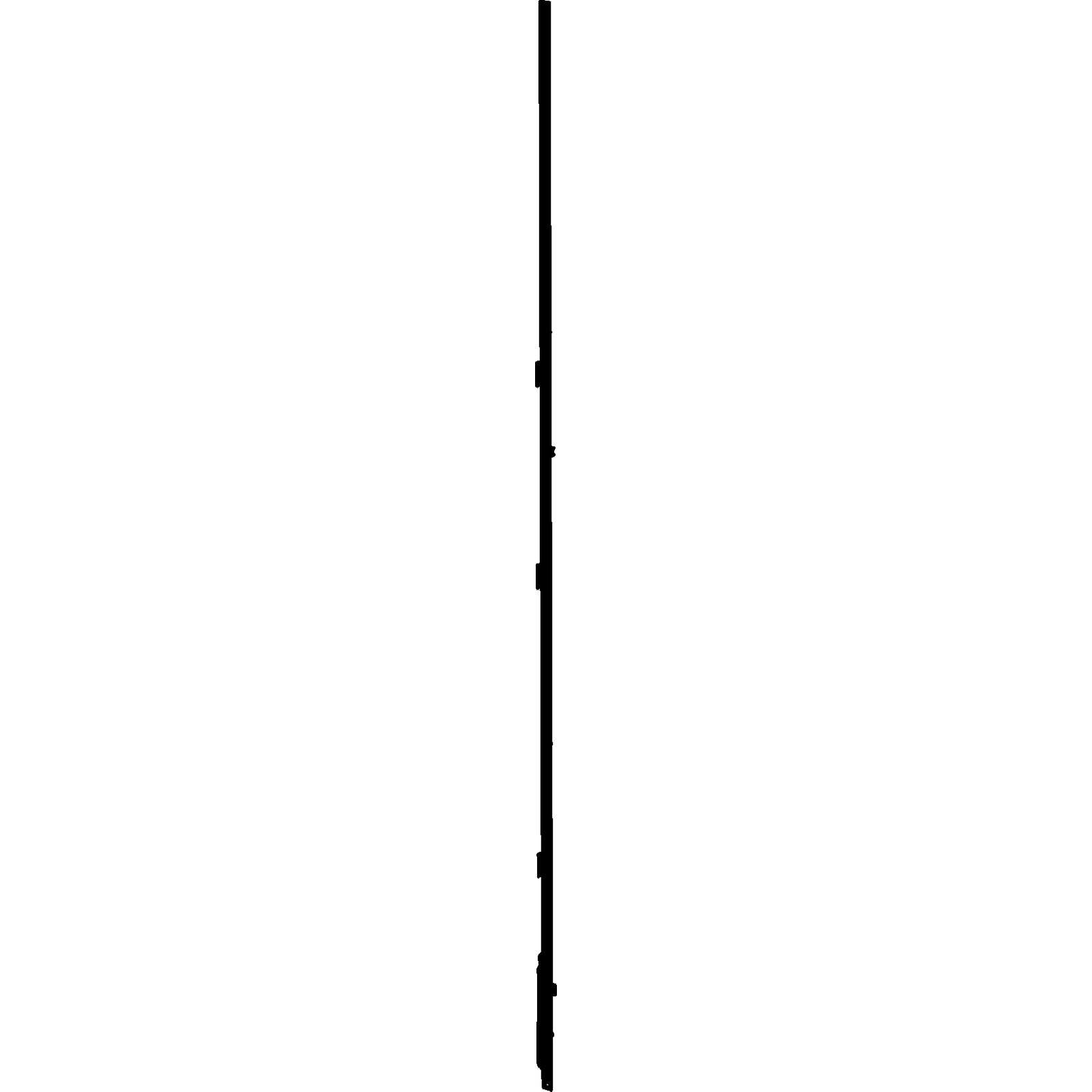 Winkhaus Stulpflügelgetriebe GASK.GZ-S.1550-2, 2 Schließbleche