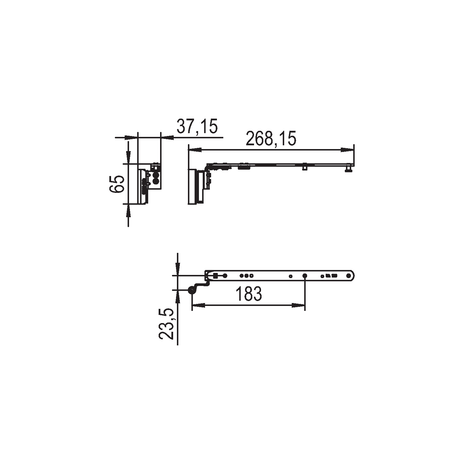 Winkhaus Schere SKK1.22-13.LS.WS
