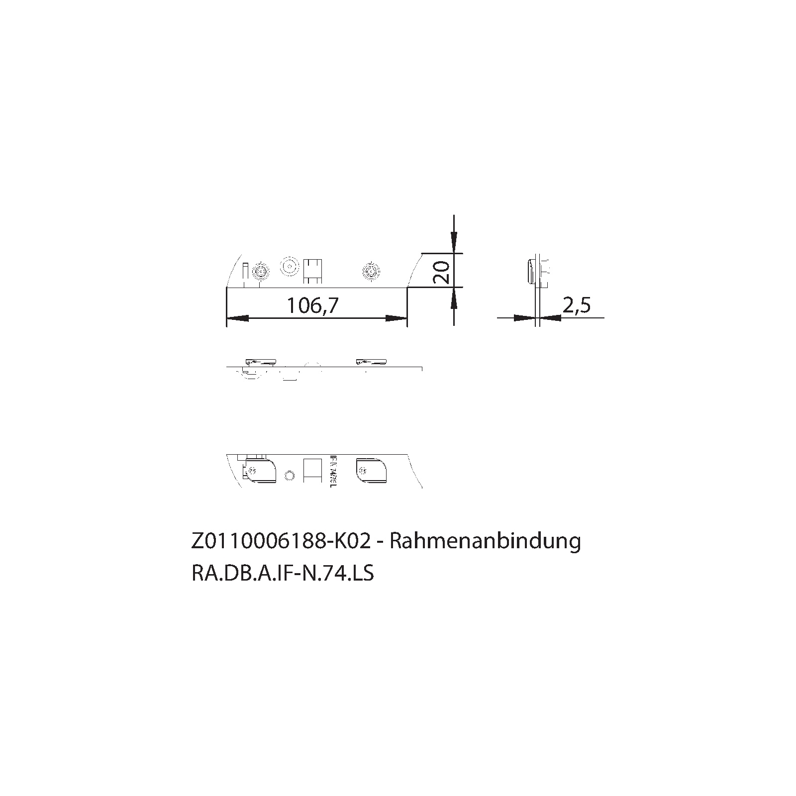 Winkhaus Rahmenanbindung DB.A.IF-N.74.LS