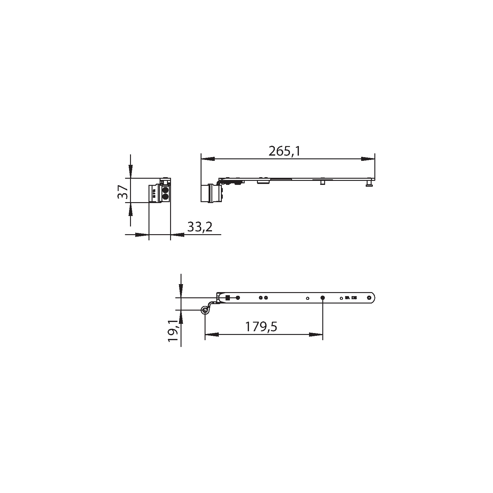 Winkhaus Schere SH1.T.18-9-12.LS.KT