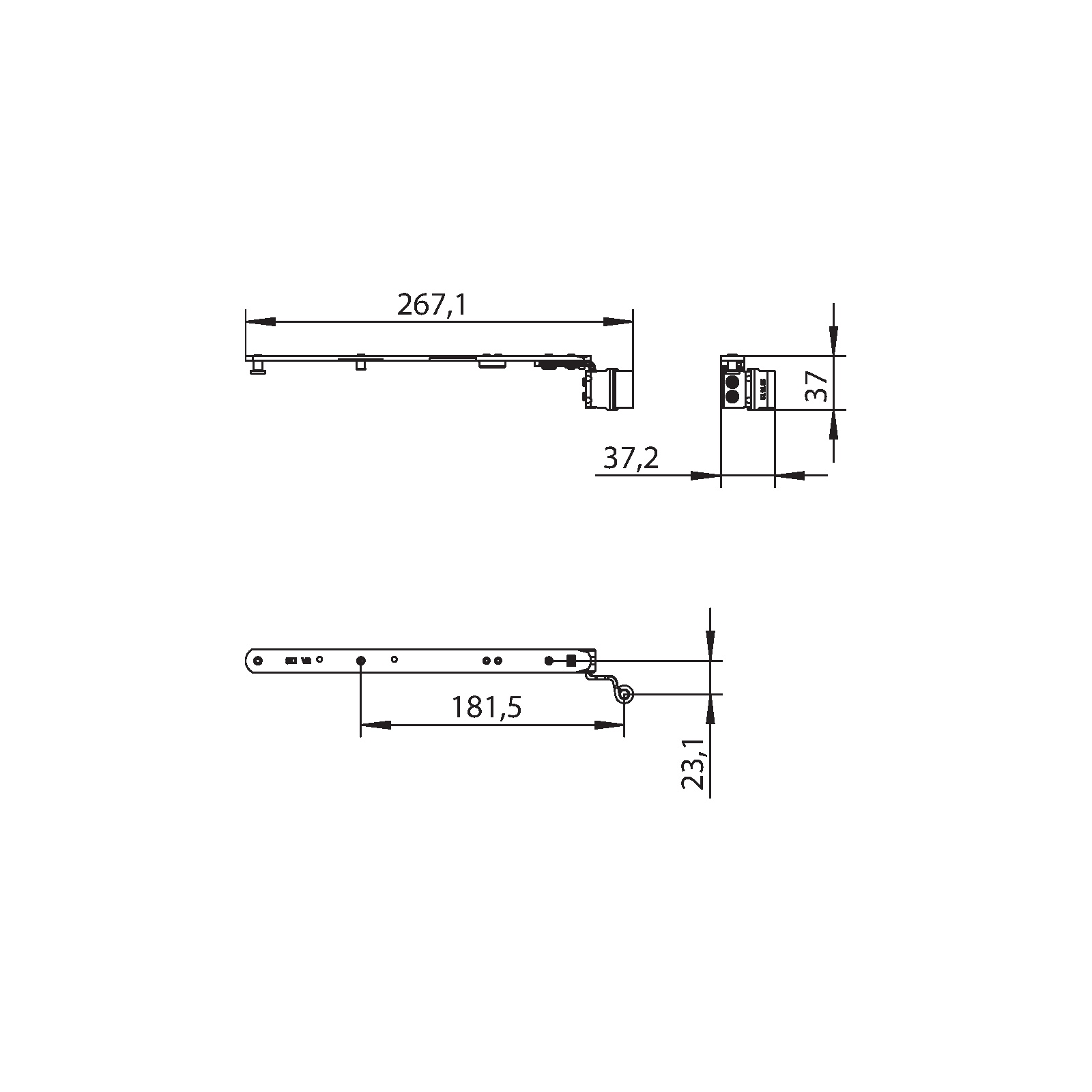 Winkhaus Schere SH1.T.20-13-12.LS.F9