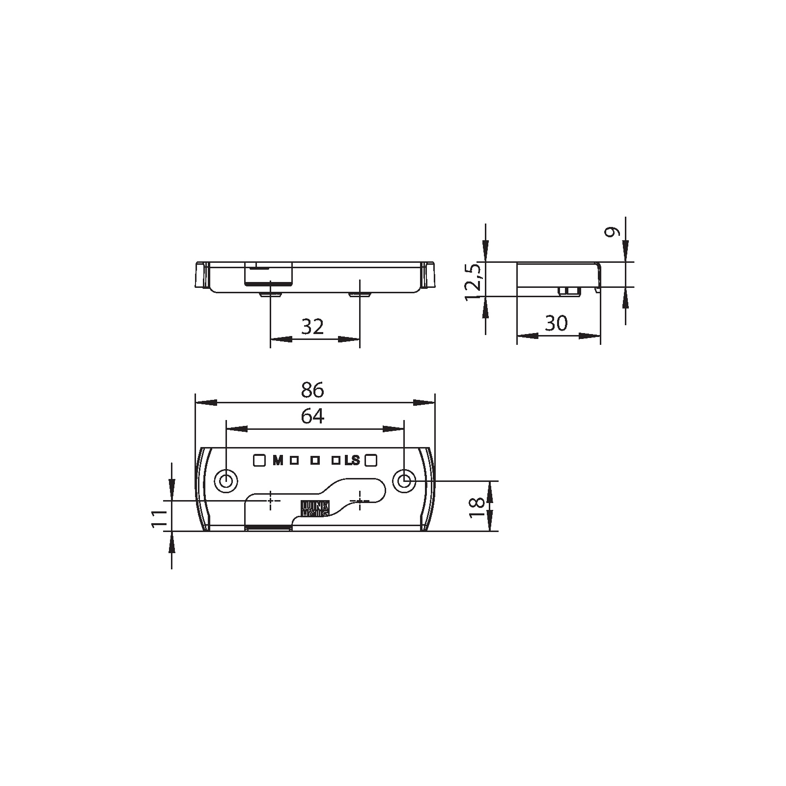 Winkhaus Sicherheitsschließblech SBS.H.PAD.Z8-32.LS