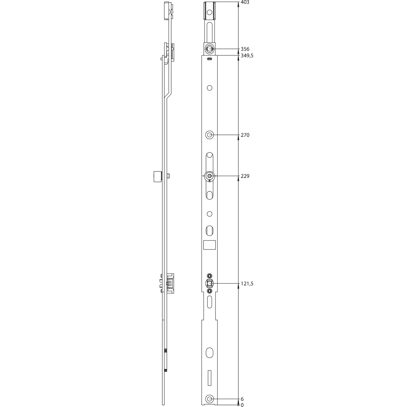 Winkhaus Mittenverriegelung MVR/V 35/1 SL