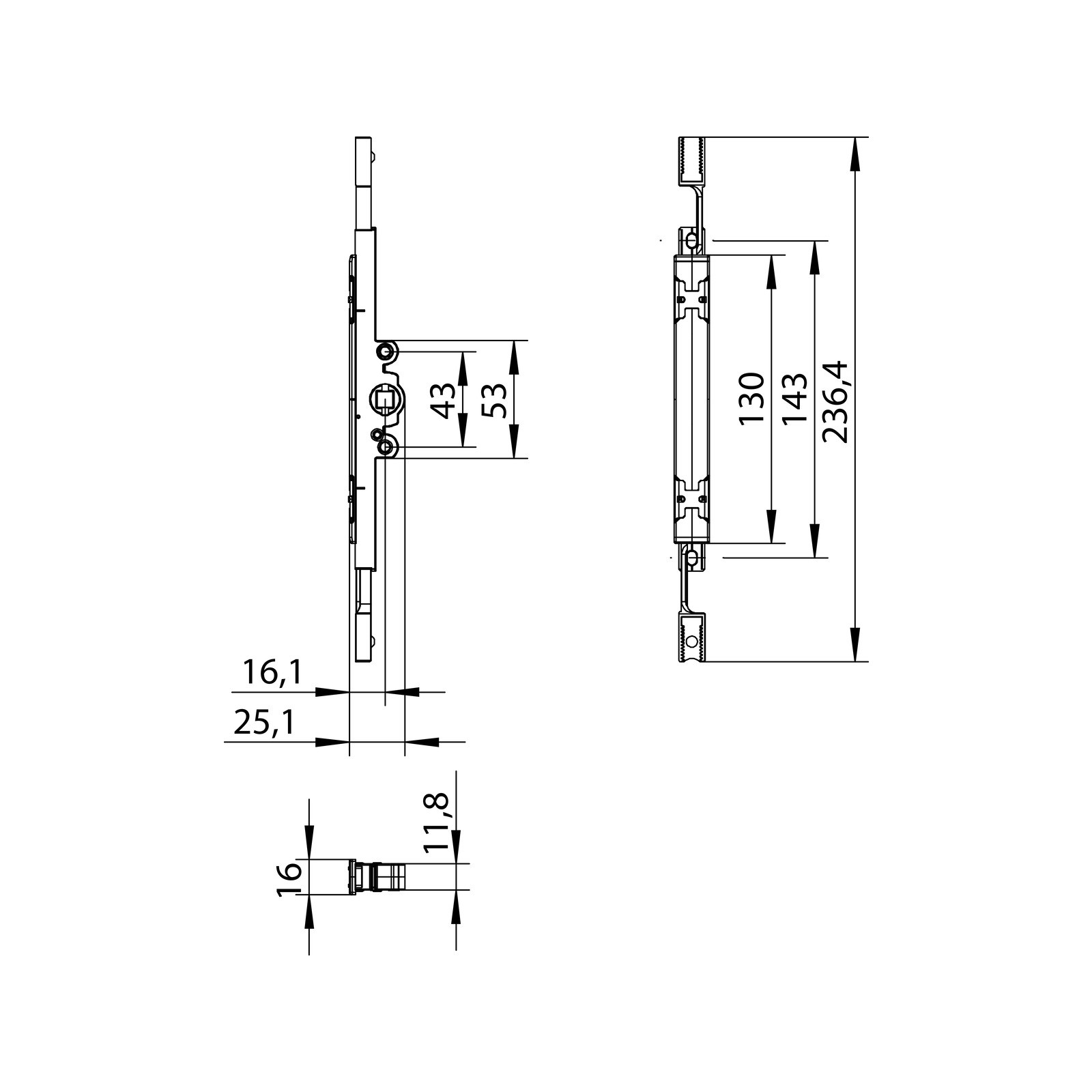 Winkhaus Getriebe GR-OF-D15,5