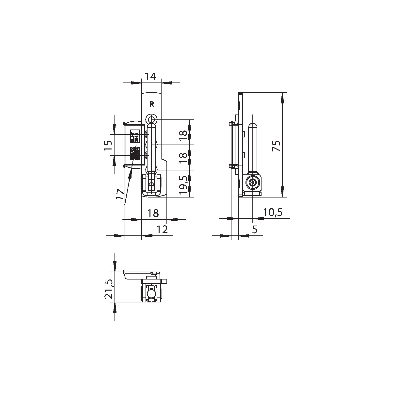 Winkhaus Ecklager EL.HT.Z.20-12.RS.F9