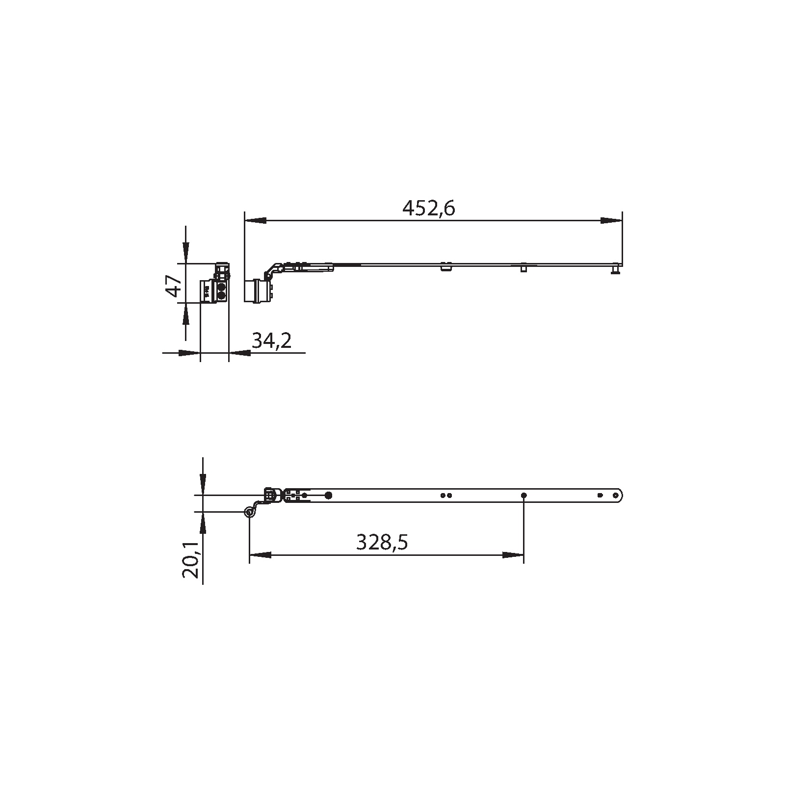 Winkhaus Schere SH2.T.A.18-9-12.LS.F9
