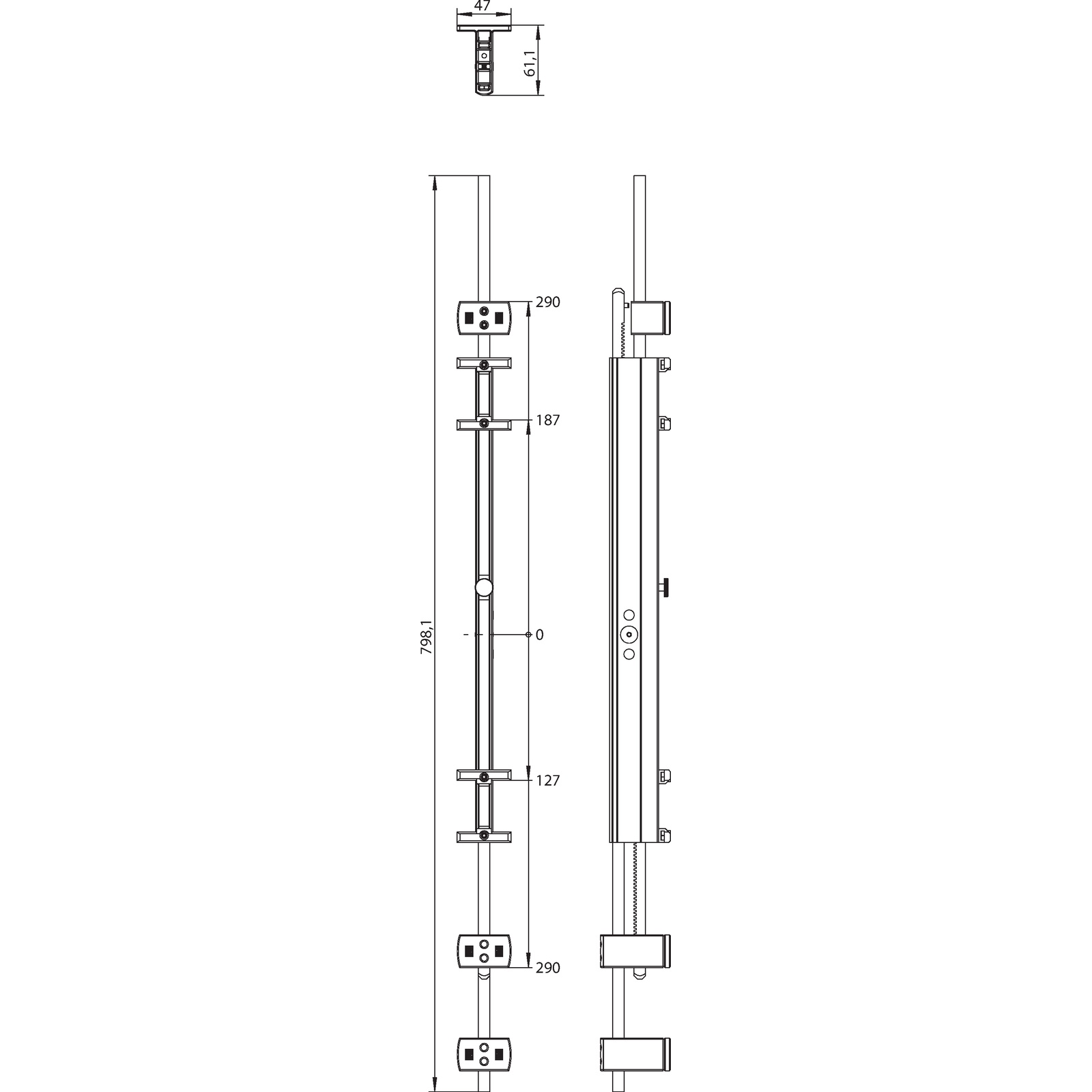 Winkhaus Lehre LE.N.T.0710-1050