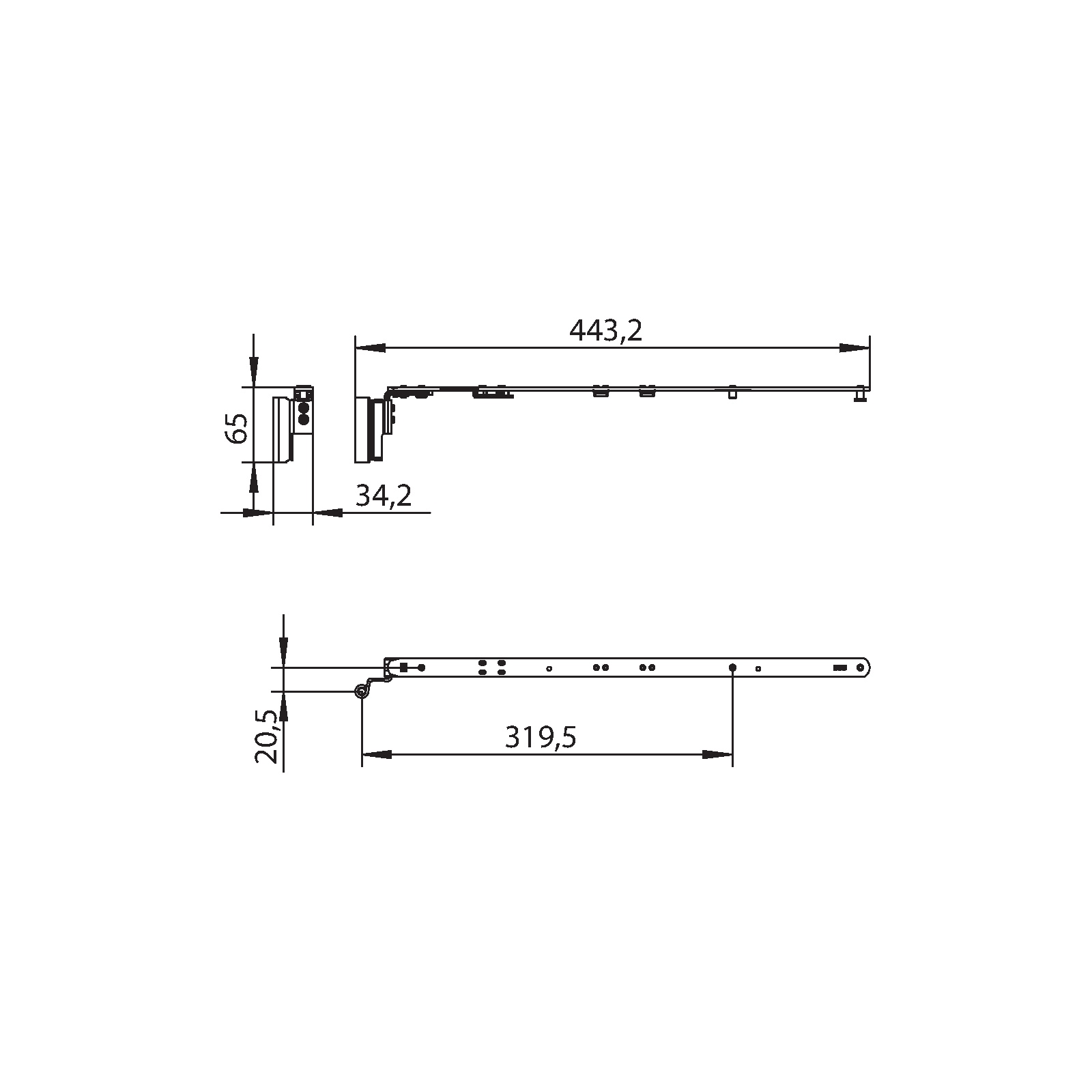Winkhaus Schere SC2.E.20-9.LS.WS