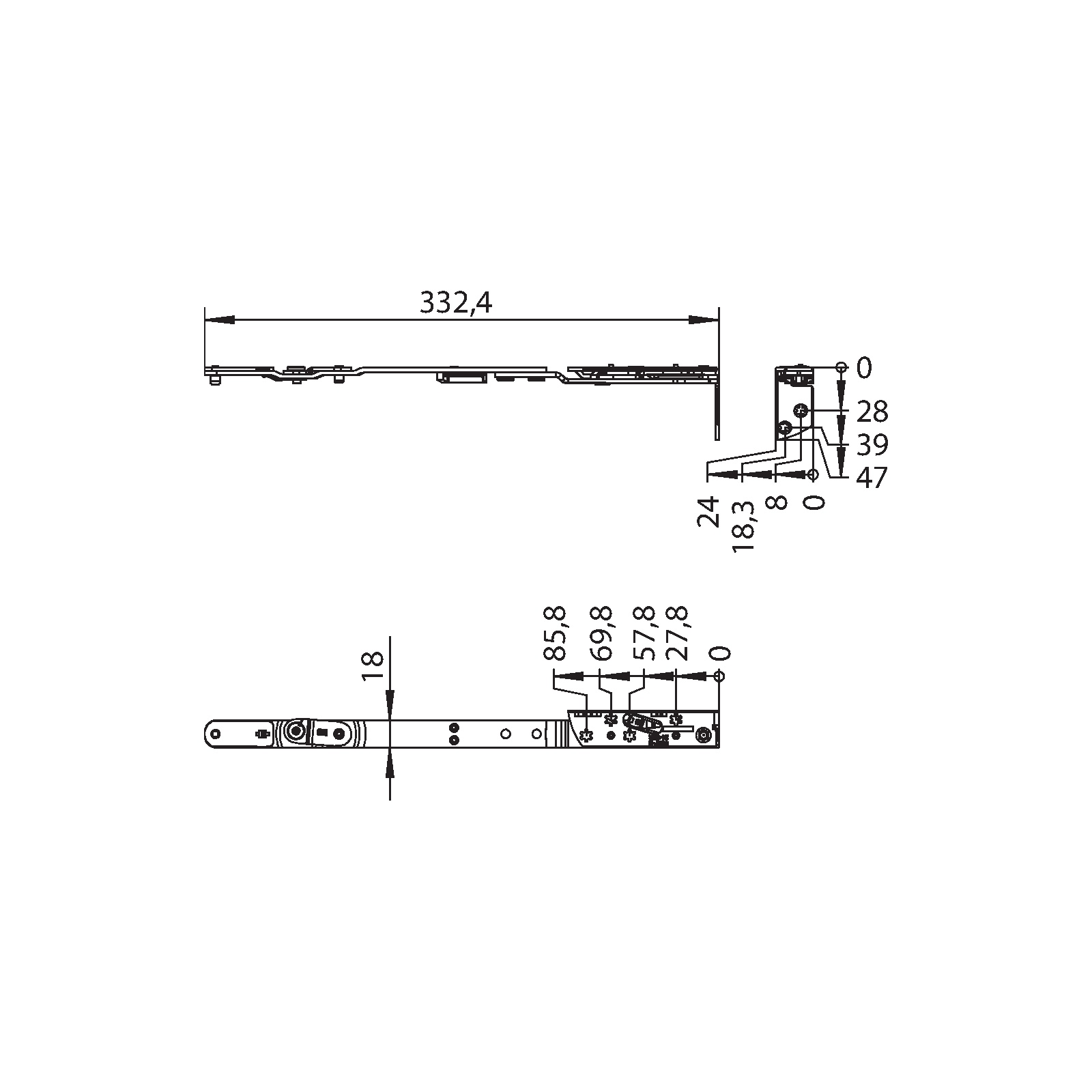 Winkhaus Schere SH.IF-N.24-9.RS