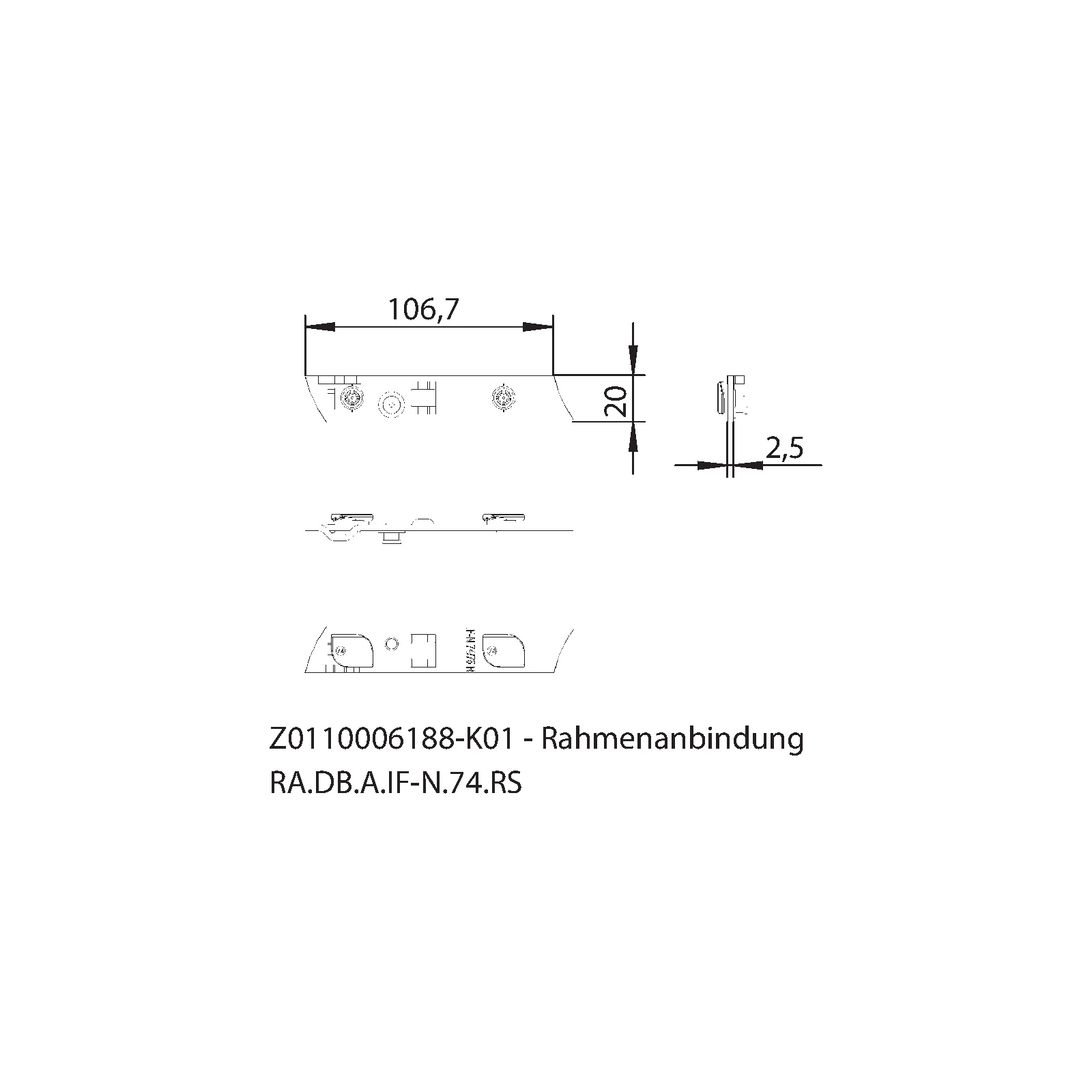 Winkhaus Rahmenanbindung DB.A.IF-N.74.RS