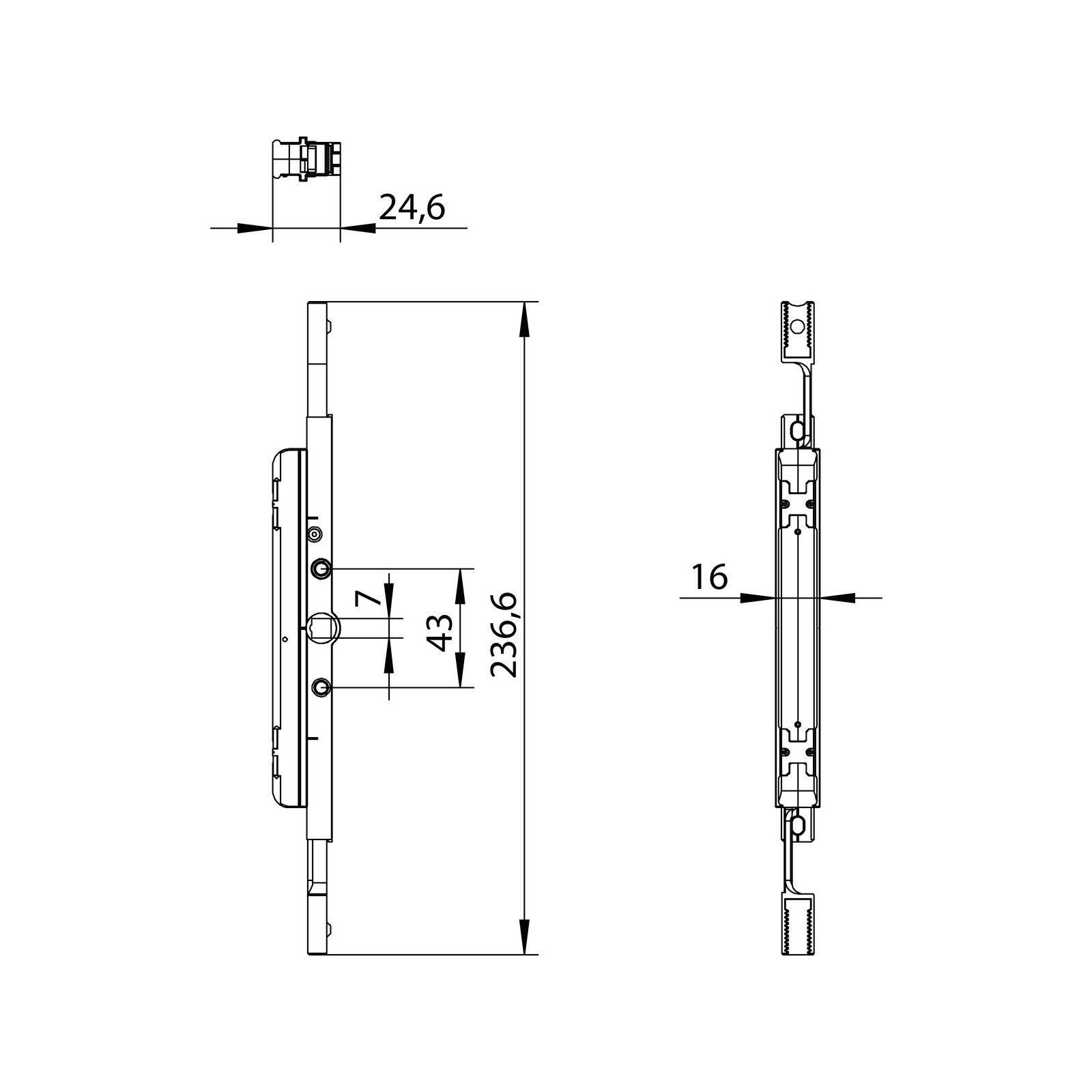Winkhaus Getriebe GR-OF-D-7,5 SL
