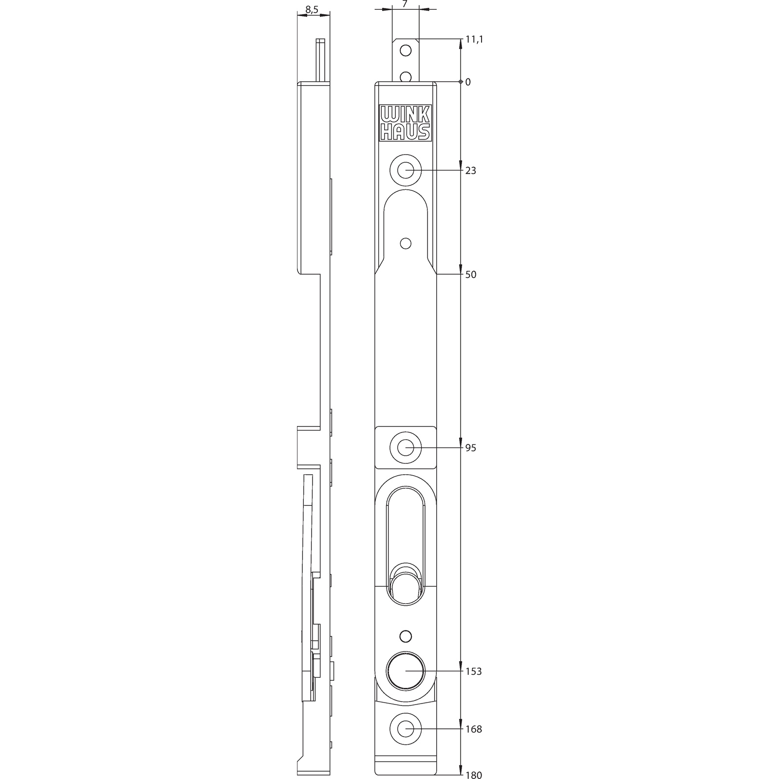 Winkhaus Kantenriegel KO11 SL