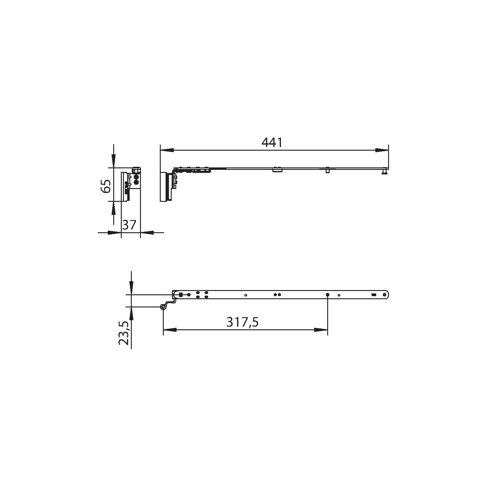 Winkhaus Schere SHW2.18-13-12.LS.SL